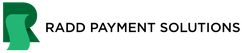 Radd Payment Solutions green R mark, home